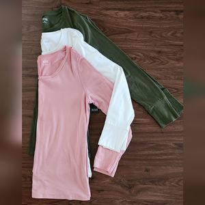 NWOT BUNDLE 3PCK Women SIZE M Layer Long Sleeve Shirts